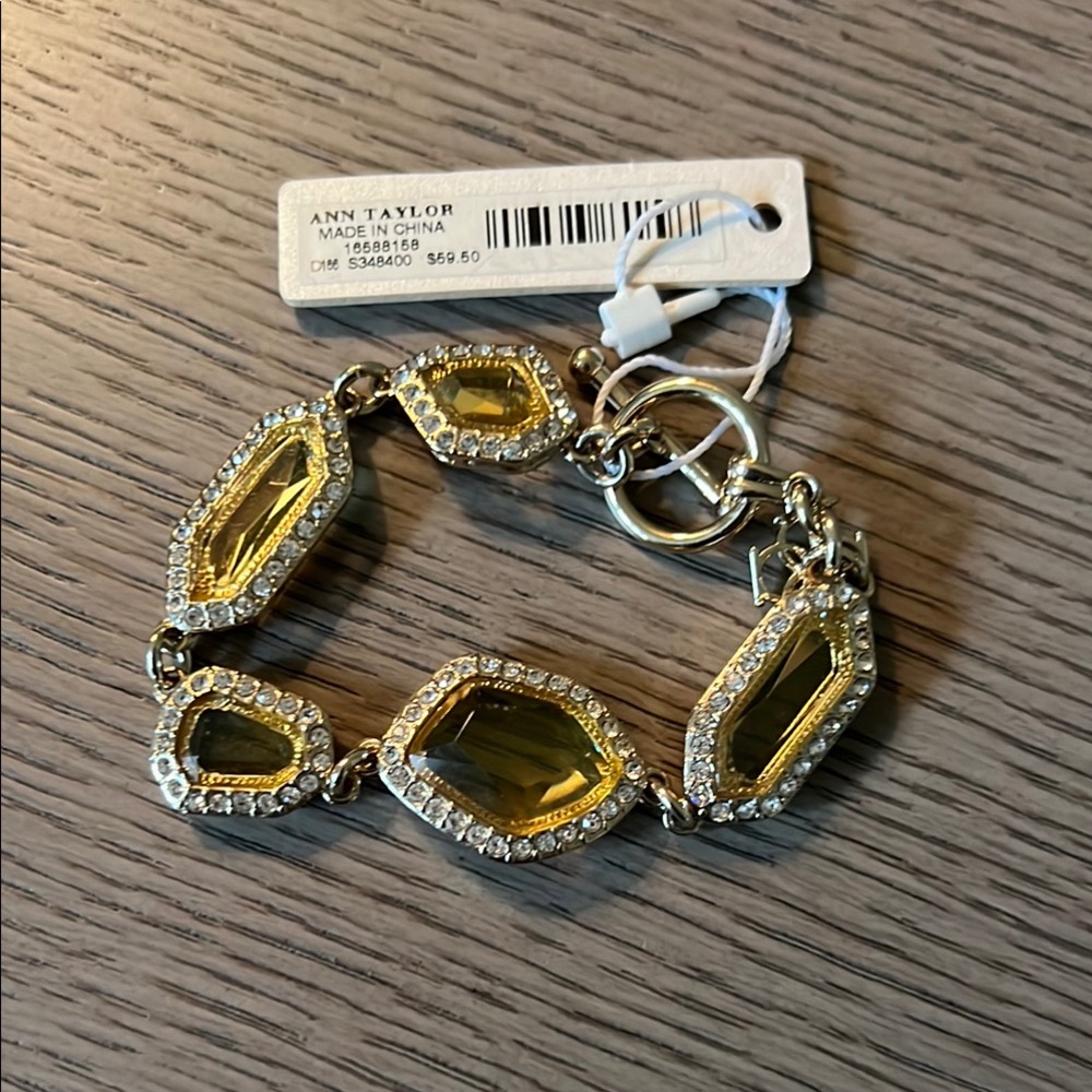 Ann Taylor Yellow Gemstone Bracelet